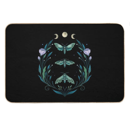 Lime Hawk Moths Night Bath Mat