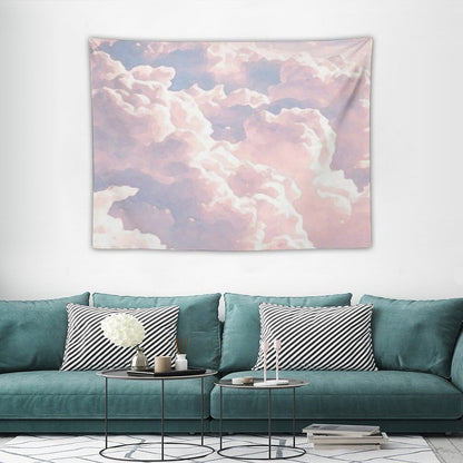 Pink Clouds Painting Tapestry