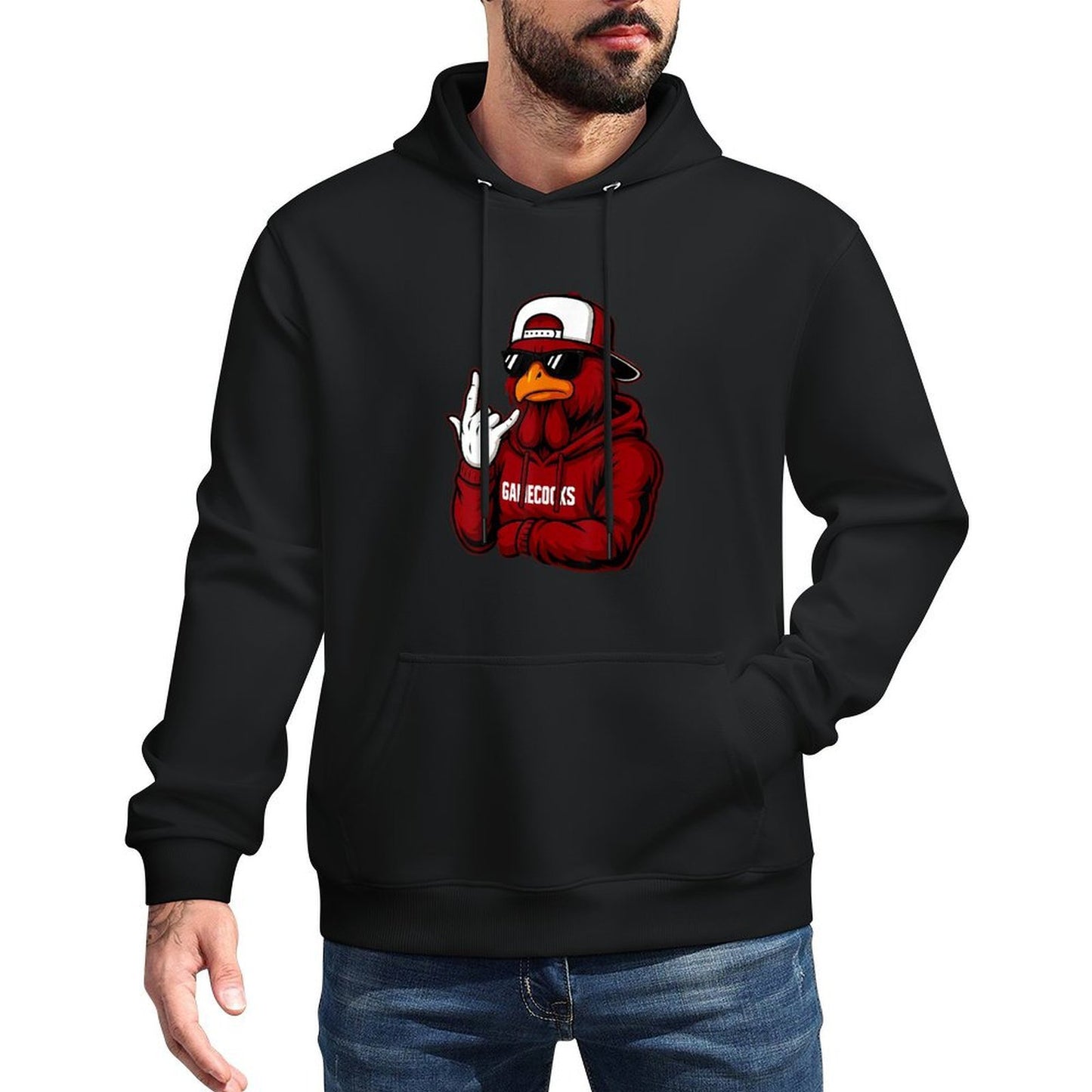 Graphics Gamecocks Name Retro Classic Gift for Men Women Customizable Surface Hoodie