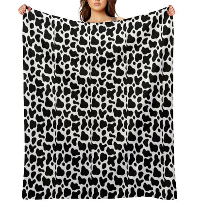 COW PRINT BACKGROUND Throw Blanket