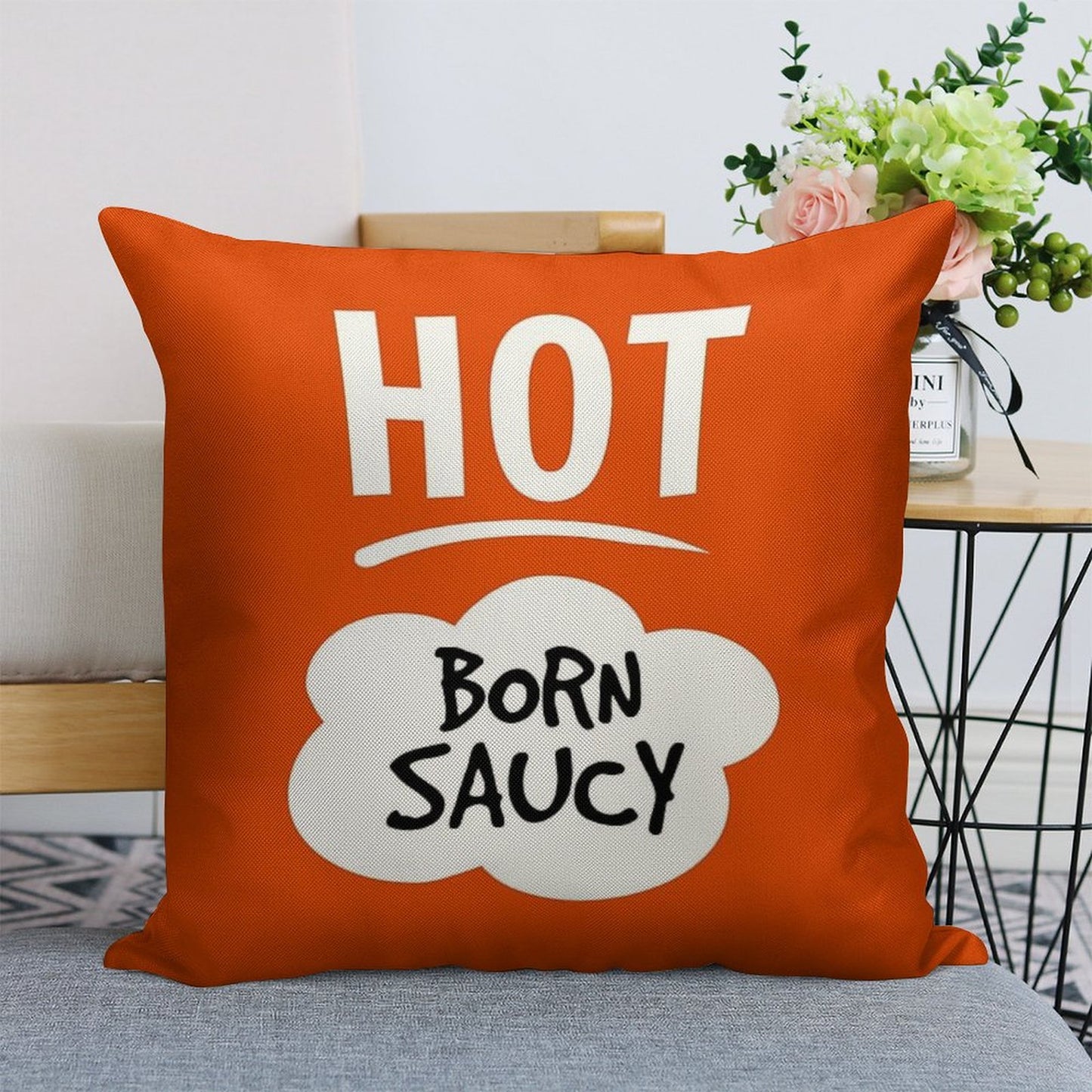 Taco Bell Hot Sauce Linen Throw Pillow Cover