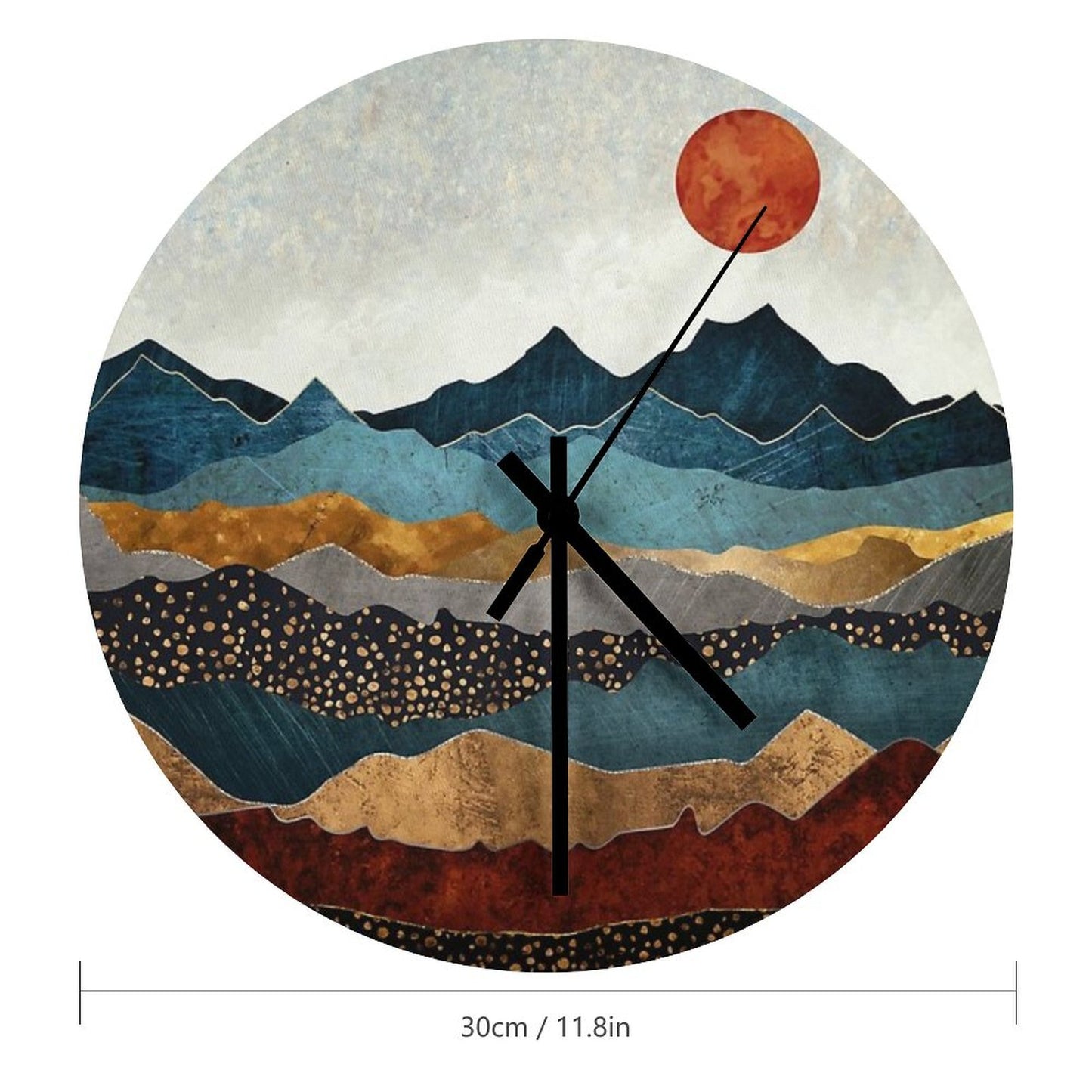 Amber Dusk Wall Clock