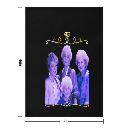 Stay Golden Girls Vintage Gift Throw Blanket