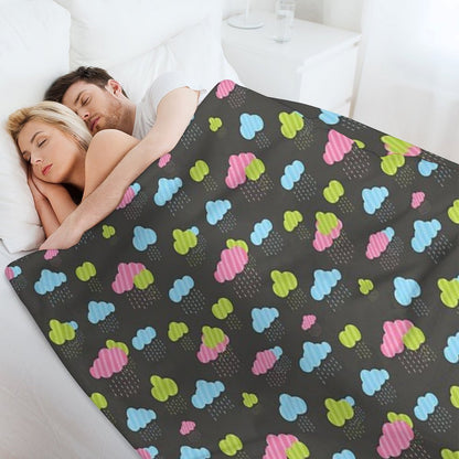 Rainy Clouds Throw Blanket