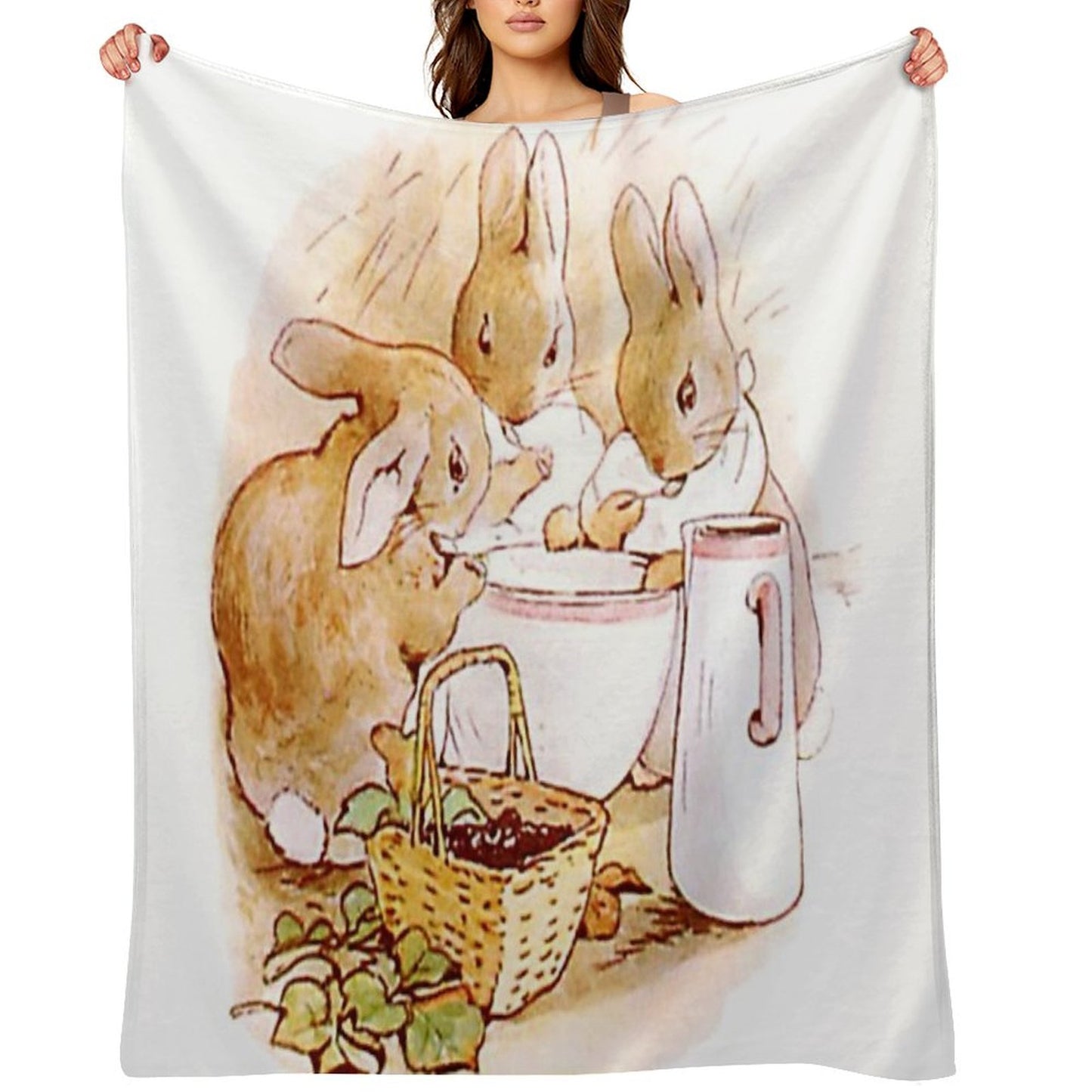 Flopsy, Mopsy And Cottontail Throw Blanket