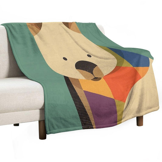 Hello Wombat Throw Blanket