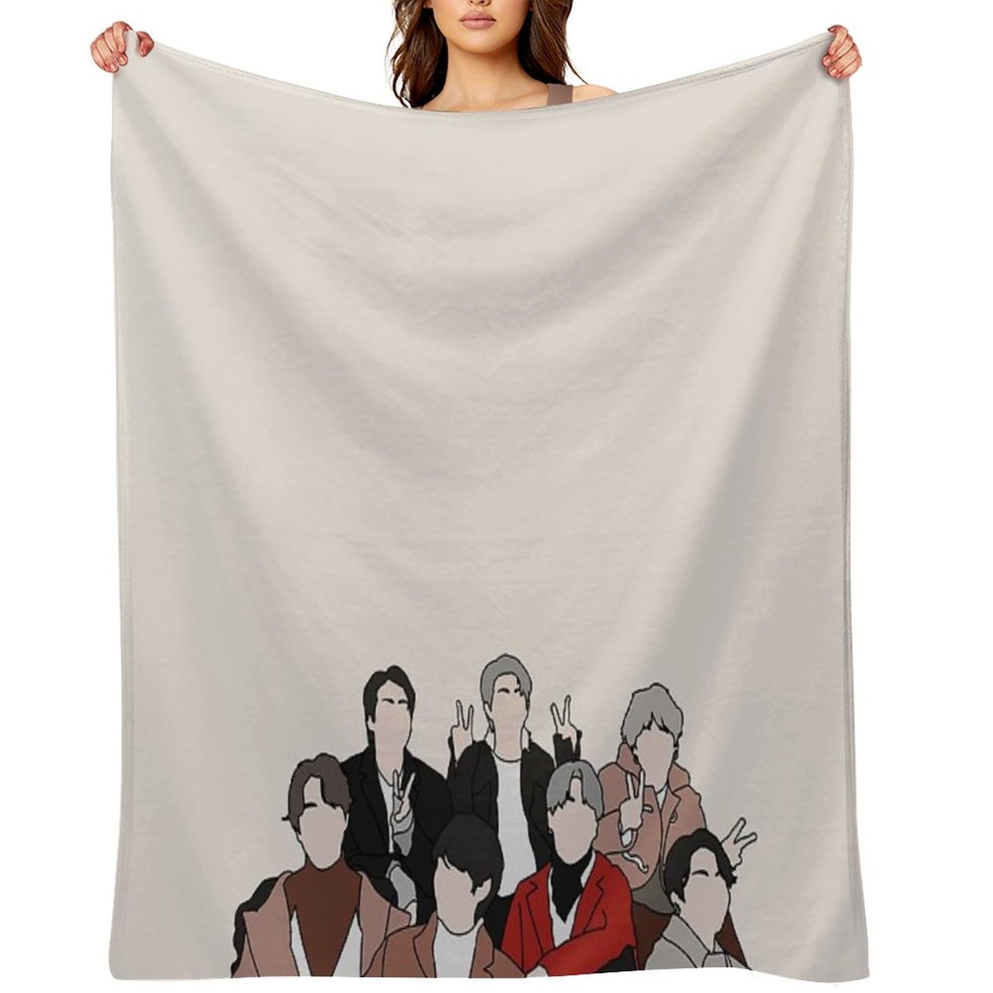 Kpop Bts Throw Blanket