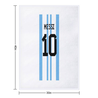 Messi 10 Throw Blanket