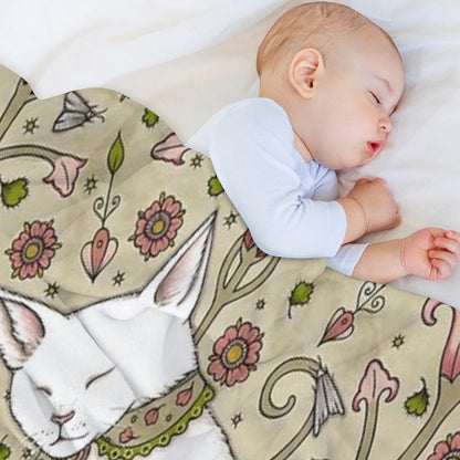 Mice And Moths Throw Blanket