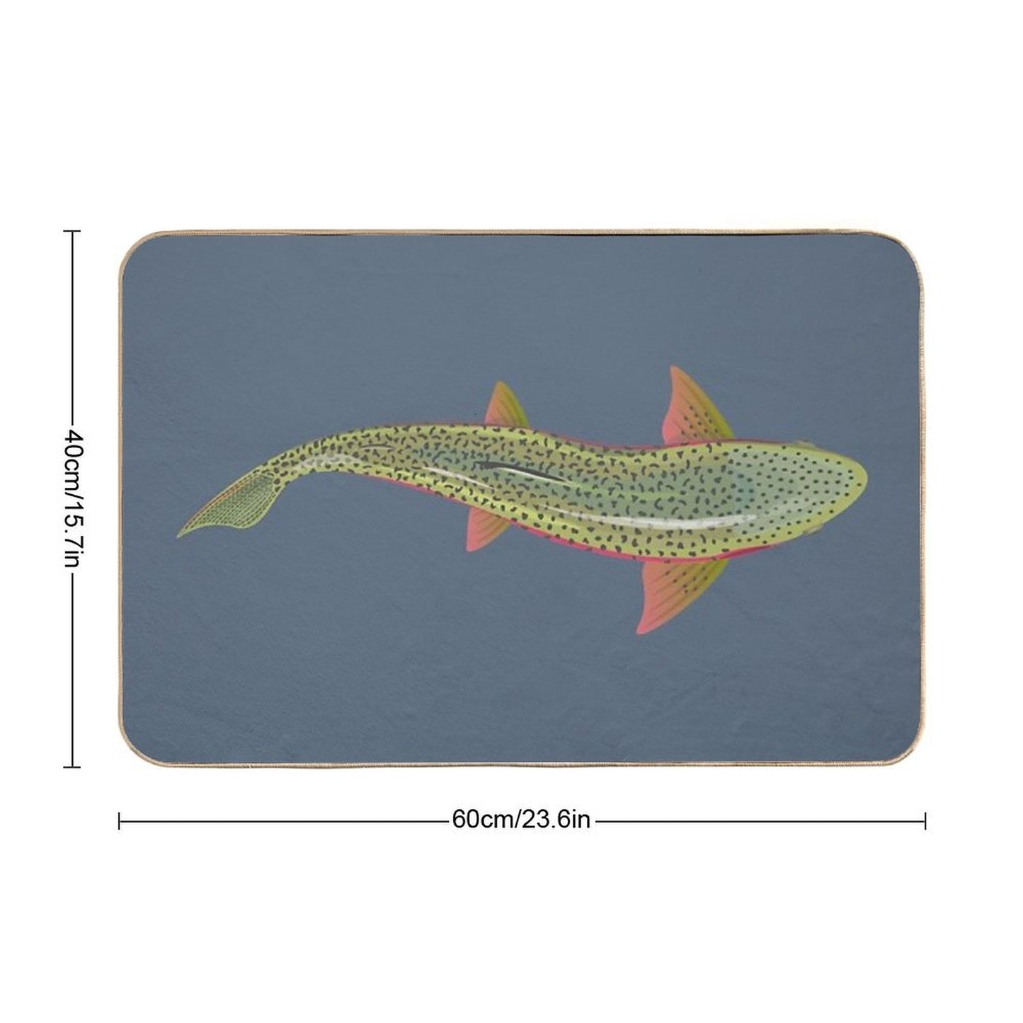 Trout From Above Bath Mat