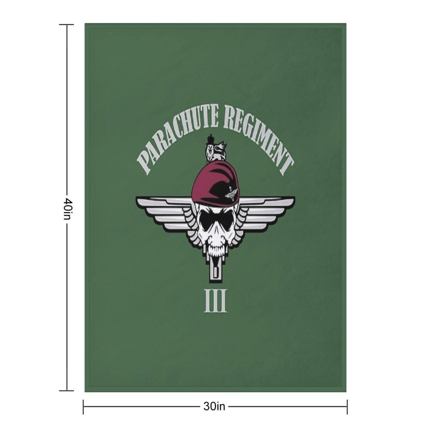 Parachute Regiment - 3rd Battalion (3 PARA) Throw Blanket