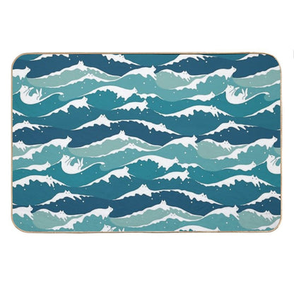 Cat Landscape 135 Cat Waves Bath Mat