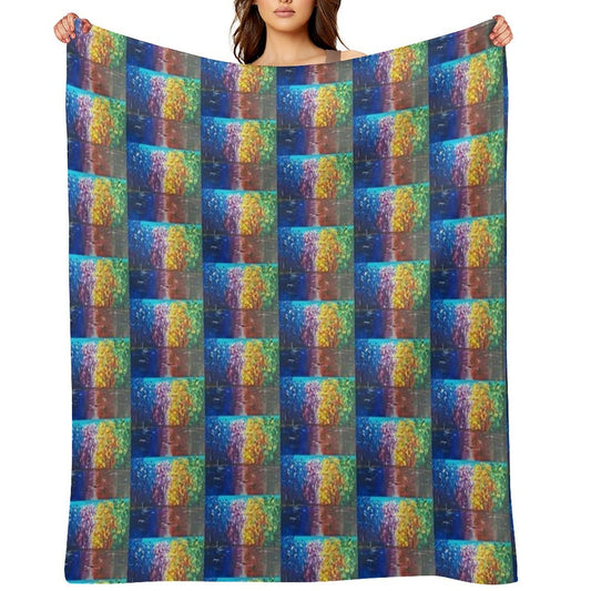 Chromatic Reflections Throw Blanket