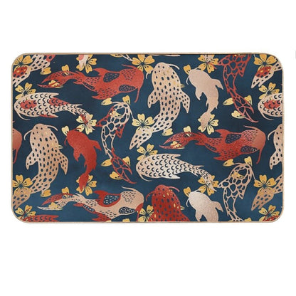 Kyoto Koi Fish Pattern Bath Mat