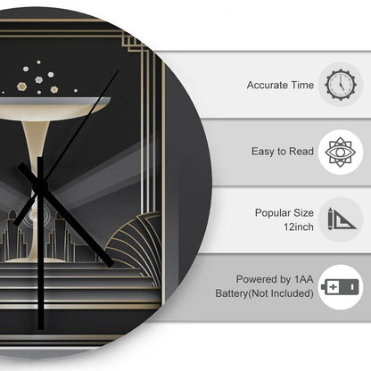 Art Deco Design VI Wall Clock