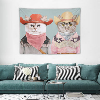 Cowboy Cats Tapestry
