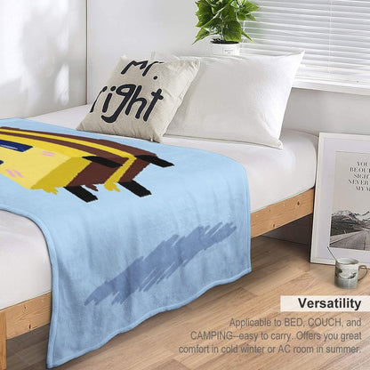 Minecraft Bee Throw Blanket