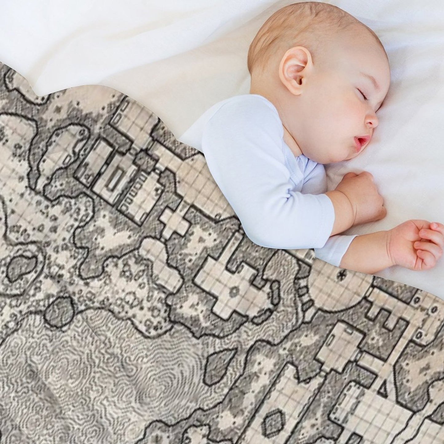 The Winter Tombs - A Massive Dungeon Complex by Dyson Logos Throw Blanket