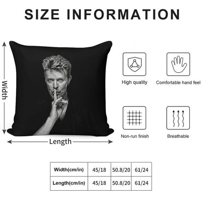 David Bowie Soft Warmth Comfort Throw Pillow