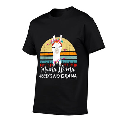 Funny Mama-Llama Needs No Drama Women Mom Mothers Day Gift T-Shirt