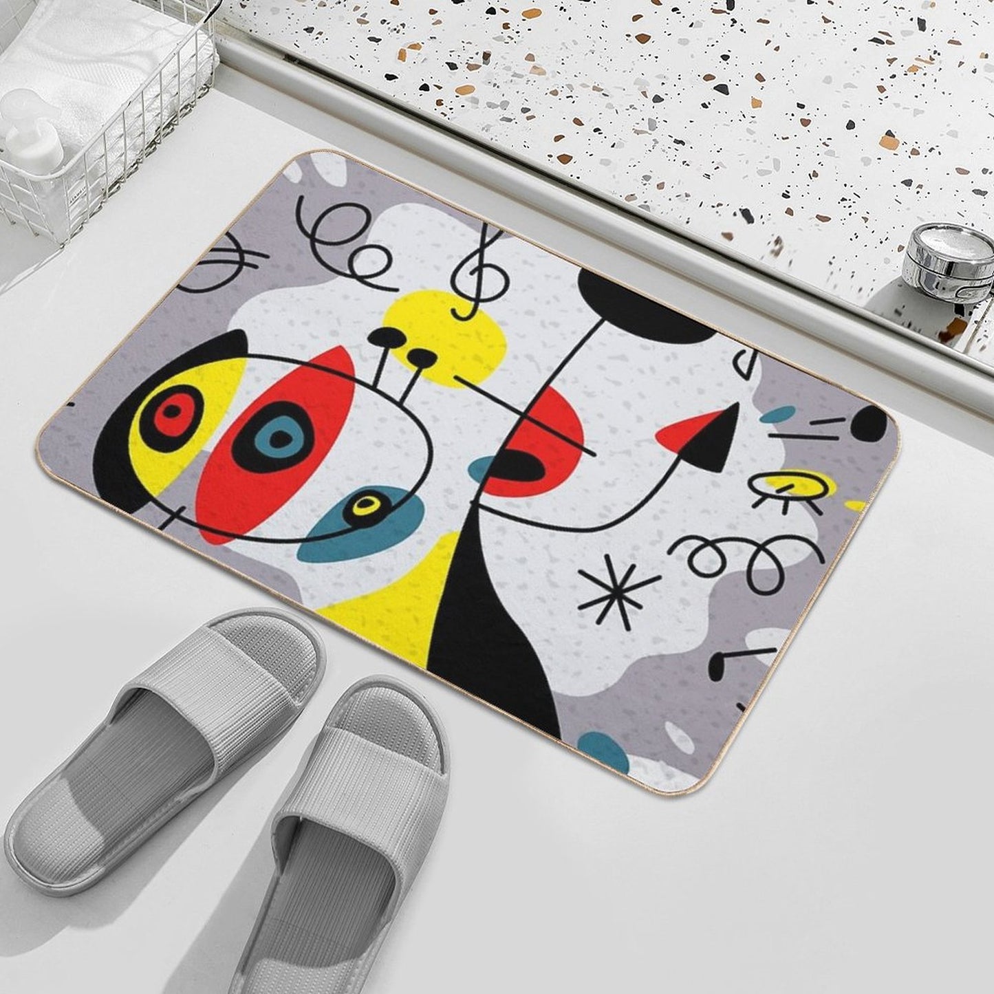 Music Inspired by Joan Miro Bath Mat