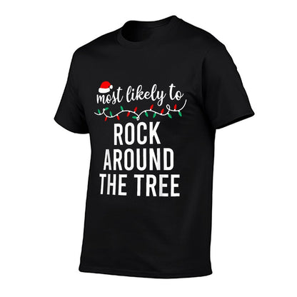 Most Likely To Christmas Matching Family Pajamas Funny  Relaxed-fit T-Shirt