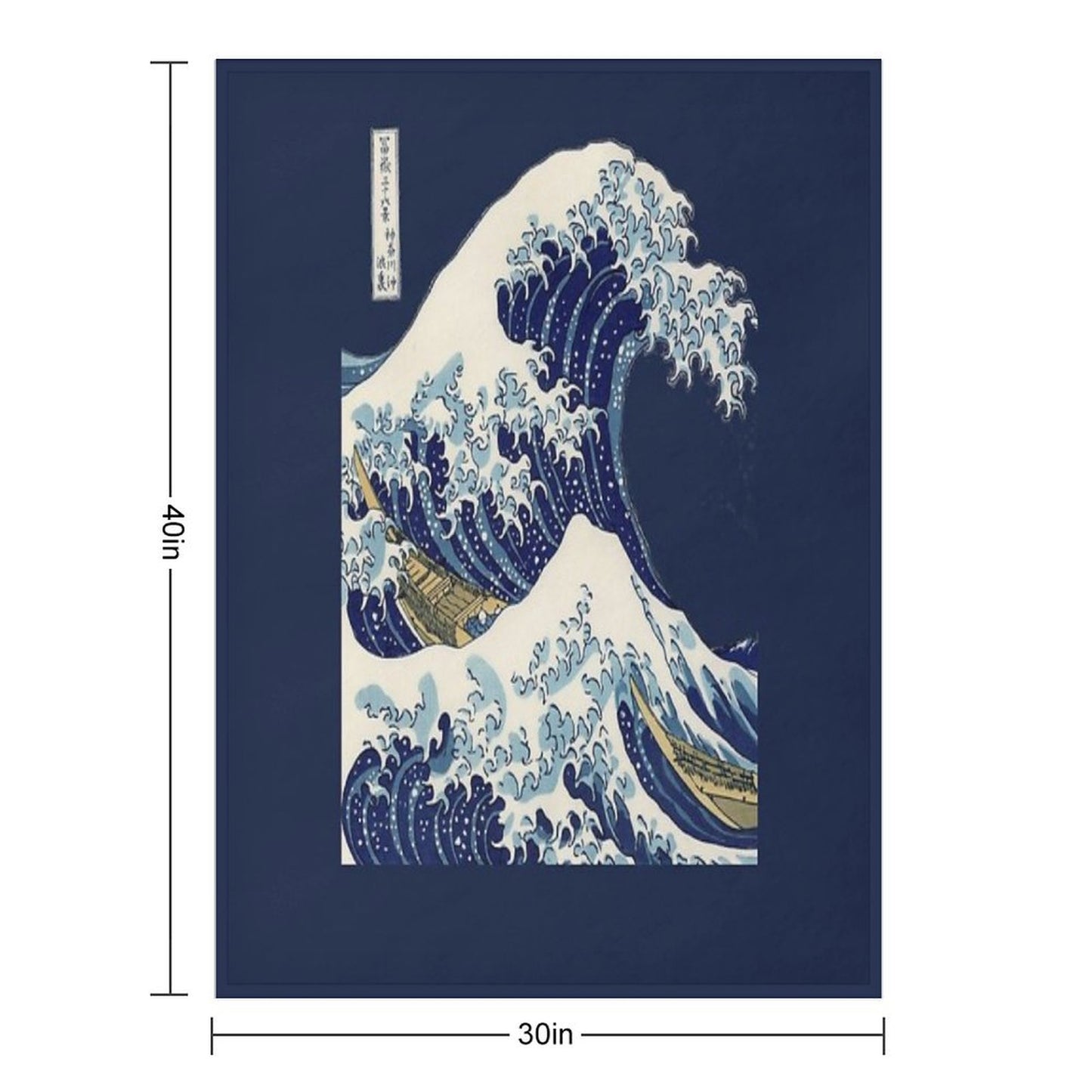 The Great Wave Off Kanagawa Transparent Throw Blanket