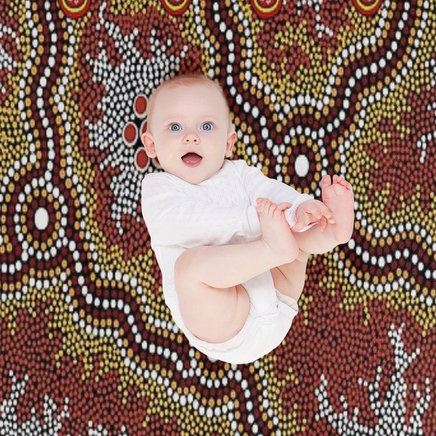 Aboriginal Art Authentic – Travels Throw Blanket