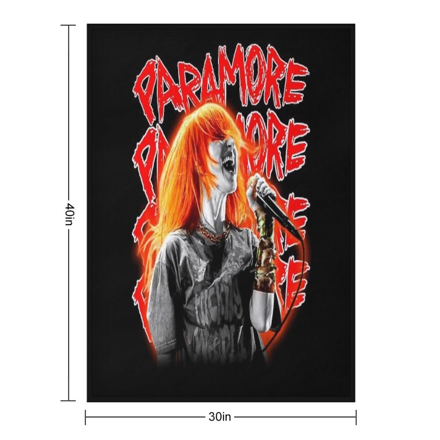 Vintage Style Indie Band Throw Blanket