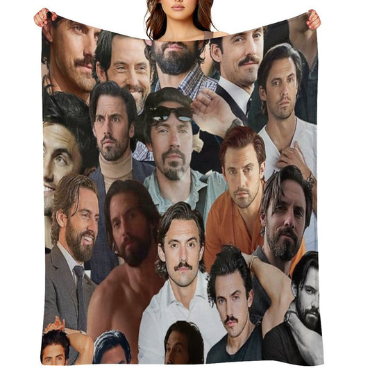 Milo Ventimiglia Photo Collage Throw Blanket