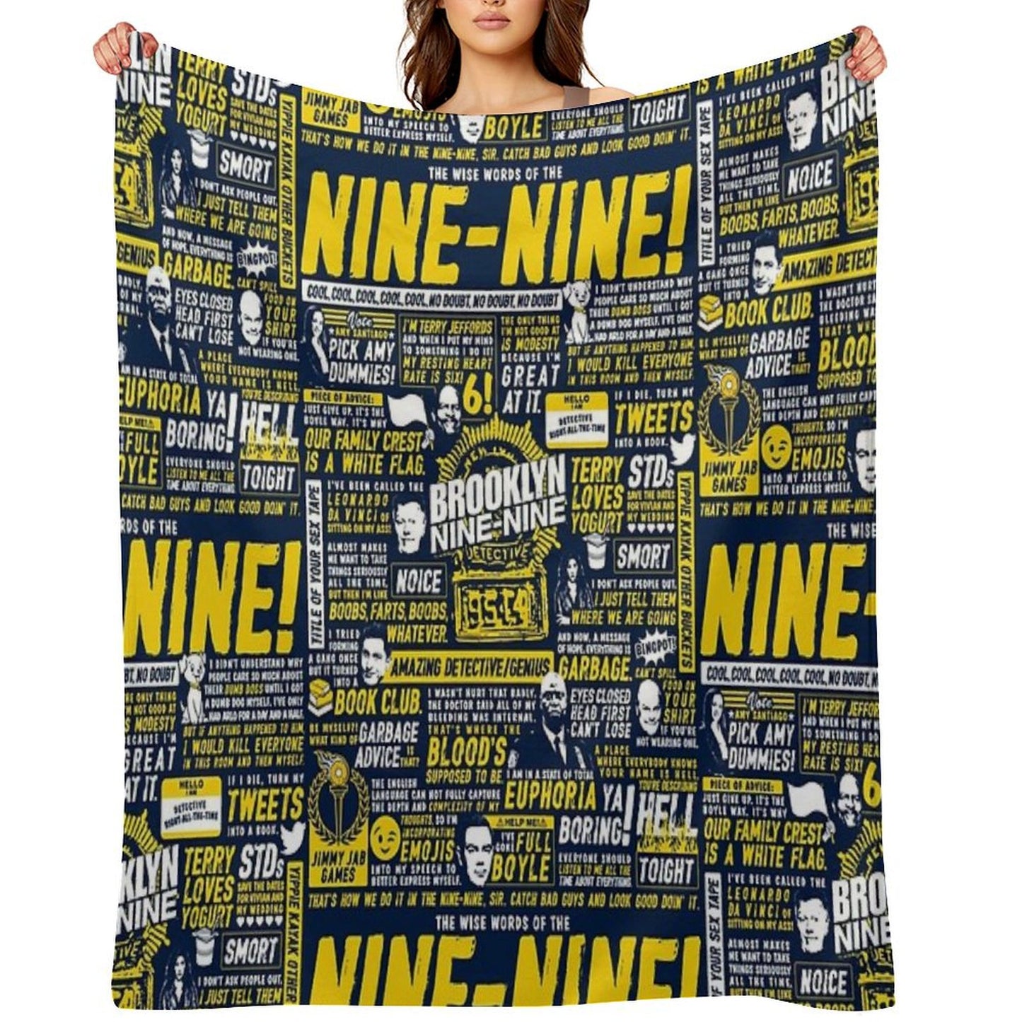 Wise Words of The Nine-Nine Throw Blanket
