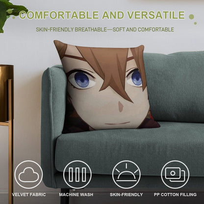 Childe Genshin Impact Soft Skin-Friendly Throw Pillow