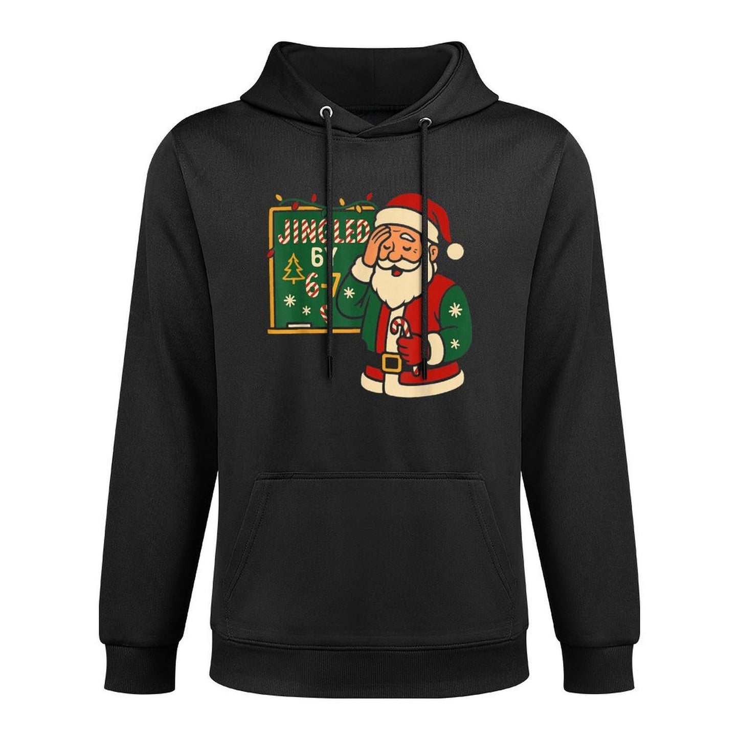 Jingled by 6 7 Funny Teacher 67 Christmas Santa Six Seven Versatile Streetwear Hoodie