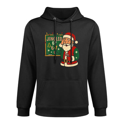 Jingled by 6 7 Funny Teacher 67 Christmas Santa Six Seven Versatile Streetwear Hoodie