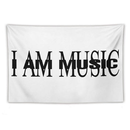 I AM MUSIC Album Cover Tapestry
