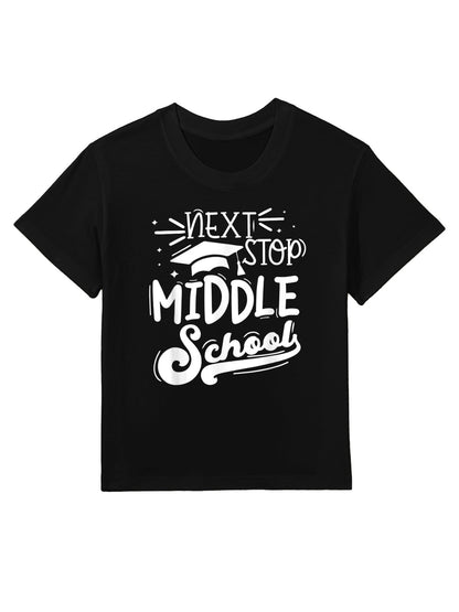 Next Stop Middle School Fifth Grade Graduation Summer Break Kids T-Shirt
