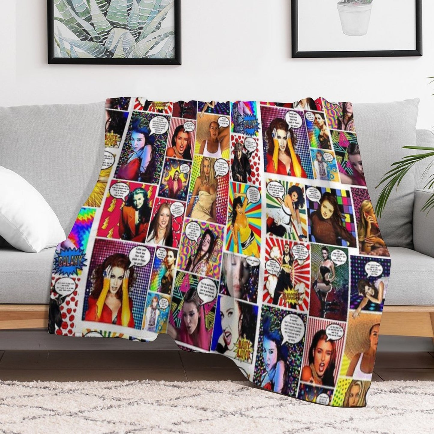 Dannii Minogue Goes Pow WOW #30 Throw Blanket