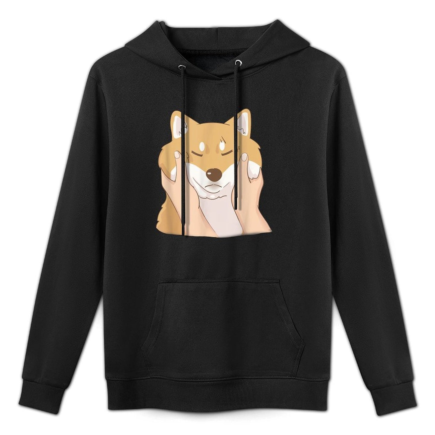 Cute Shiba Inu Chubby Cheeks T-shirt Relaxed Fit Hoodie