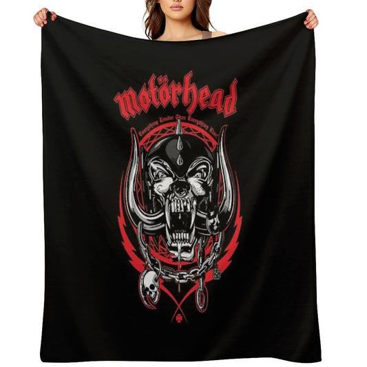 Rock N Roll 88motorhead Throw Blanket