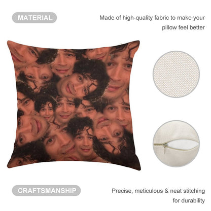 Matty Healy Linen Throw Pillow Cover