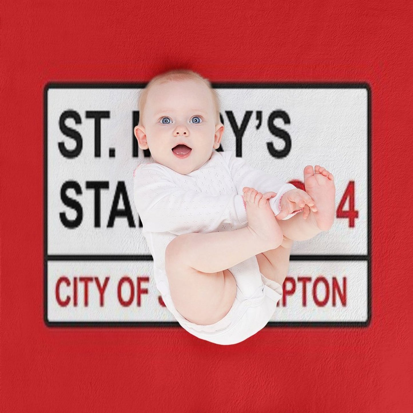 Southampton Football Team St. Mary’s Stadium Street Sign Throw Blanket