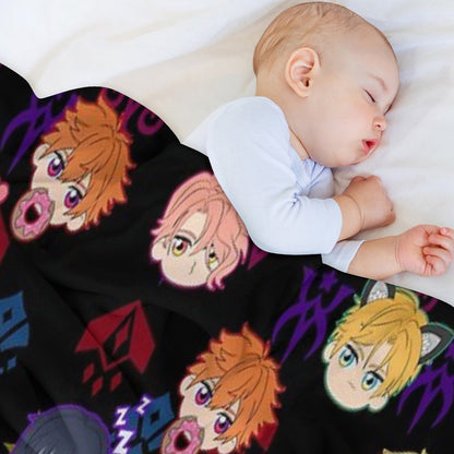 Obey Me - Demon Brothers Pattern Throw Blanket