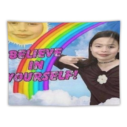 ICarly Believe in Yourself Design Tapestry