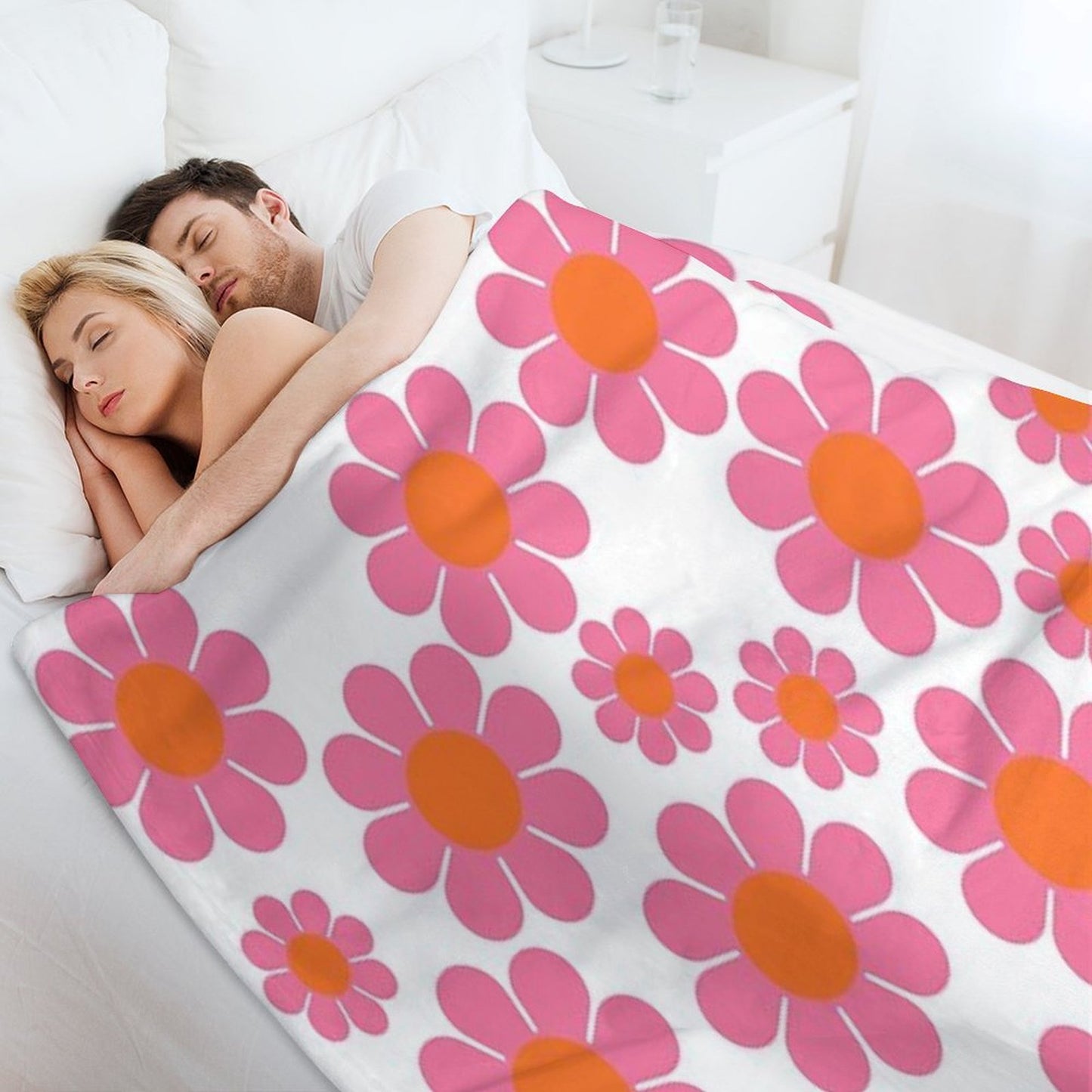 Koryn's Custom Flower Pattern 1 Throw Blanket