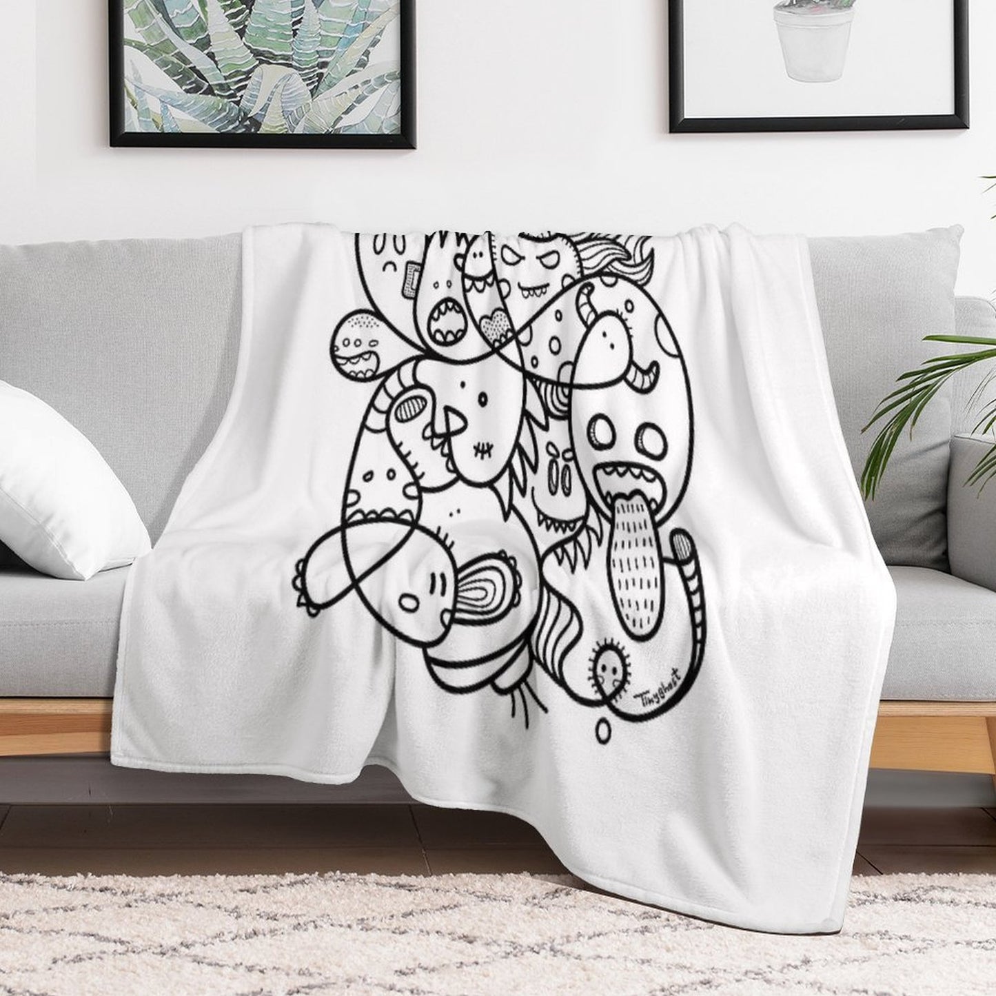Doodle Throw Blanket