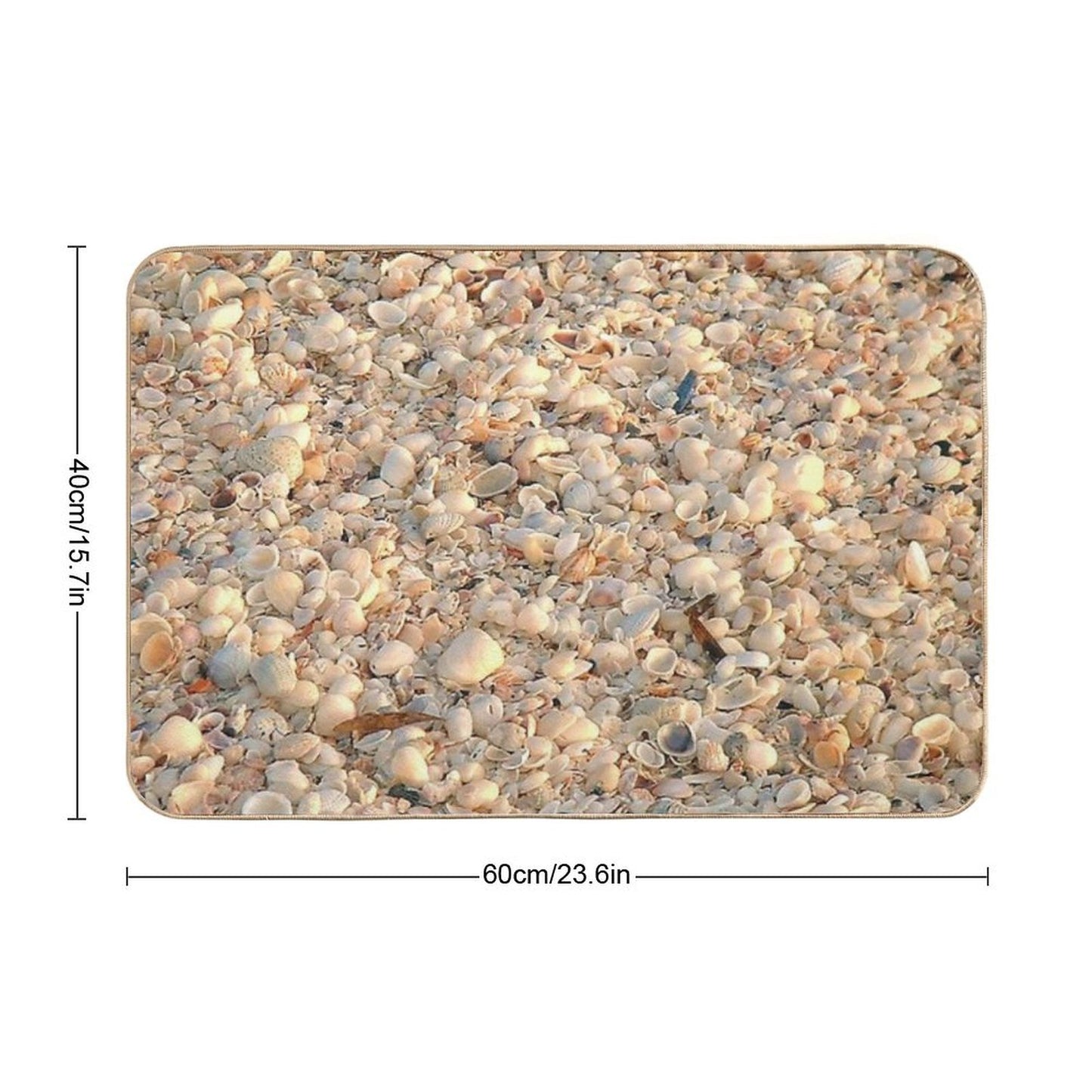 Seashells from Sanibel Island Bath Mat