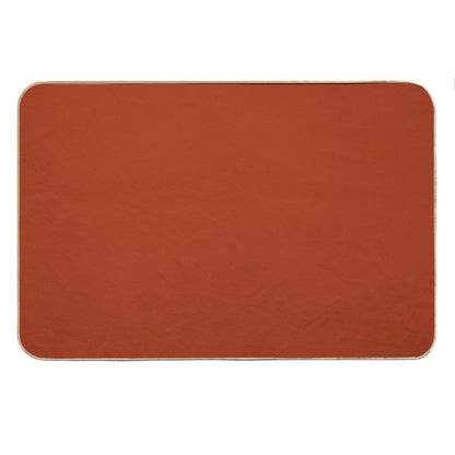 Best Seller - Colors of Autumn Burnt Orange Single Solid Color - Accent Shade  Hue Bath Mat
