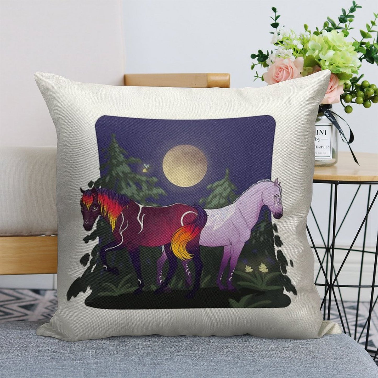Umbra And Ayla Star Stable Linen Throw Pillow Cover