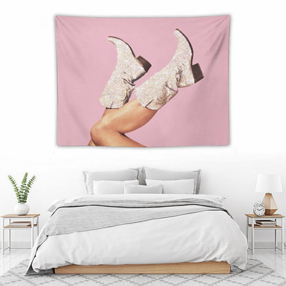These Boots - Glitter Pink Tapestry