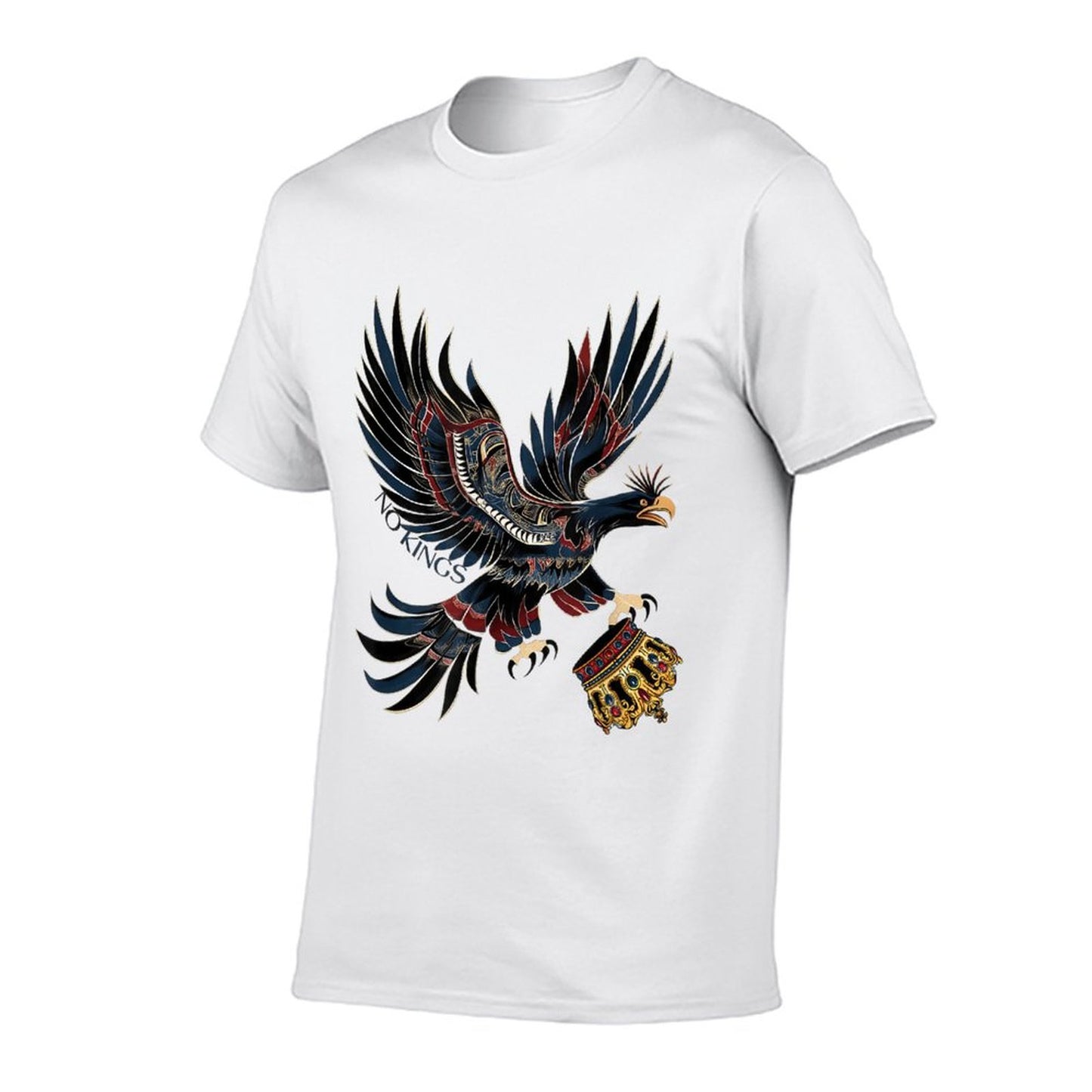 No Kings Political Protest Subtle Statement Graphic Comfortable T-Shirt